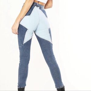 Revice Stargazer Venus Star high waisted skinny denim jeans.